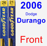 Front Wiper Blade Pack for 2006 Dodge Durango - Premium