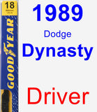 Driver Wiper Blade for 1989 Dodge Dynasty - Premium