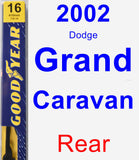 Rear Wiper Blade for 2002 Dodge Grand Caravan - Premium