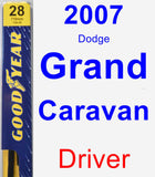 Driver Wiper Blade for 2007 Dodge Grand Caravan - Premium