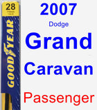 Passenger Wiper Blade for 2007 Dodge Grand Caravan - Premium
