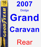 Rear Wiper Blade for 2007 Dodge Grand Caravan - Premium