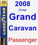 Passenger Wiper Blade for 2008 Dodge Grand Caravan - Premium