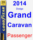 Passenger Wiper Blade for 2014 Dodge Grand Caravan - Premium