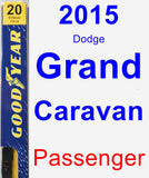 Passenger Wiper Blade for 2015 Dodge Grand Caravan - Premium