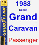 Passenger Wiper Blade for 1988 Dodge Grand Caravan - Premium