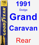 Rear Wiper Blade for 1991 Dodge Grand Caravan - Premium