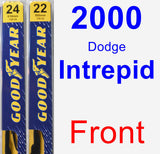 Front Wiper Blade Pack for 2000 Dodge Intrepid - Premium