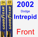 Front Wiper Blade Pack for 2002 Dodge Intrepid - Premium