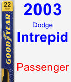 Passenger Wiper Blade for 2003 Dodge Intrepid - Premium