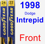 Front Wiper Blade Pack for 1998 Dodge Intrepid - Premium