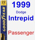 Passenger Wiper Blade for 1999 Dodge Intrepid - Premium