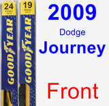 Front Wiper Blade Pack for 2009 Dodge Journey - Premium