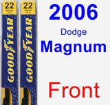 Front Wiper Blade Pack for 2006 Dodge Magnum - Premium