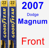 Front Wiper Blade Pack for 2007 Dodge Magnum - Premium