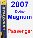 Passenger Wiper Blade for 2007 Dodge Magnum - Premium