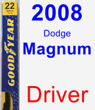 Driver Wiper Blade for 2008 Dodge Magnum - Premium