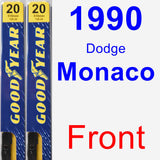 Front Wiper Blade Pack for 1990 Dodge Monaco - Premium