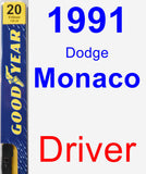 Driver Wiper Blade for 1991 Dodge Monaco - Premium