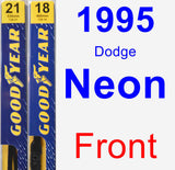 Front Wiper Blade Pack for 1995 Dodge Neon - Premium