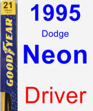 Driver Wiper Blade for 1995 Dodge Neon - Premium