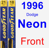 Front Wiper Blade Pack for 1996 Dodge Neon - Premium