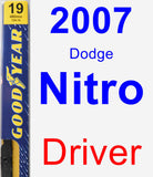 Driver Wiper Blade for 2007 Dodge Nitro - Premium