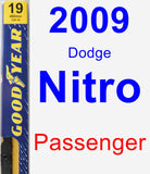 Passenger Wiper Blade for 2009 Dodge Nitro - Premium