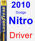 Driver Wiper Blade for 2010 Dodge Nitro - Premium