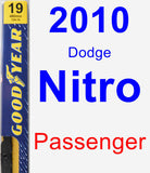 Passenger Wiper Blade for 2010 Dodge Nitro - Premium