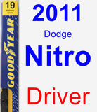 Driver Wiper Blade for 2011 Dodge Nitro - Premium