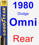 Rear Wiper Blade for 1980 Dodge Omni - Premium