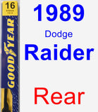 Rear Wiper Blade for 1989 Dodge Raider - Premium