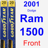 Front Wiper Blade Pack for 2001 Dodge Ram 1500 - Premium