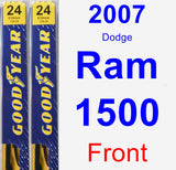 Front Wiper Blade Pack for 2007 Dodge Ram 1500 - Premium