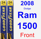Front Wiper Blade Pack for 2008 Dodge Ram 1500 - Premium