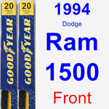 Front Wiper Blade Pack for 1994 Dodge Ram 1500 - Premium