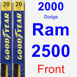 Front Wiper Blade Pack for 2000 Dodge Ram 2500 - Premium