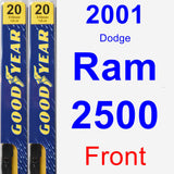 Front Wiper Blade Pack for 2001 Dodge Ram 2500 - Premium