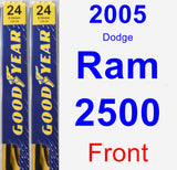 Front Wiper Blade Pack for 2005 Dodge Ram 2500 - Premium