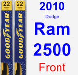 Front Wiper Blade Pack for 2010 Dodge Ram 2500 - Premium