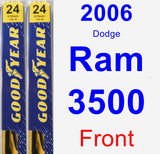 Front Wiper Blade Pack for 2006 Dodge Ram 3500 - Premium