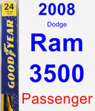 Passenger Wiper Blade for 2008 Dodge Ram 3500 - Premium