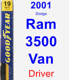 Driver Wiper Blade for 2001 Dodge Ram 3500 Van - Premium