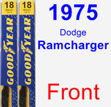 Front Wiper Blade Pack for 1975 Dodge Ramcharger - Premium