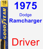 Driver Wiper Blade for 1975 Dodge Ramcharger - Premium