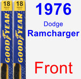 Front Wiper Blade Pack for 1976 Dodge Ramcharger - Premium