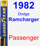 Passenger Wiper Blade for 1982 Dodge Ramcharger - Premium