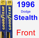 Front Wiper Blade Pack for 1996 Dodge Stealth - Premium