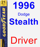 Driver Wiper Blade for 1996 Dodge Stealth - Premium